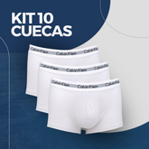 KIT 10 CUECAS MASCULINAS BOXER MICROFIBRA LISA