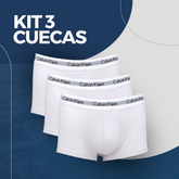 KIT 3 CUECAS MASCULINAS BOXER MICROFIBRA LISA